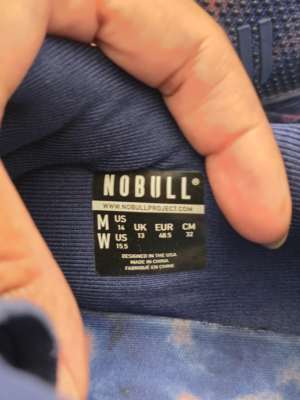 Nobull Trainer+ Men's Athletic Shoes Blue & Orange US 14 - Picture 7 of 8